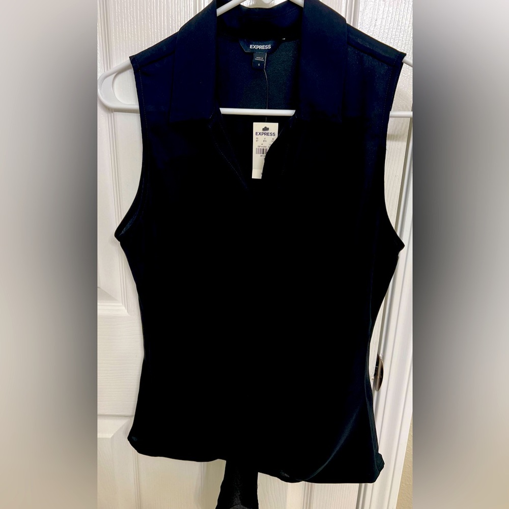Black Sleeveless Top NWT